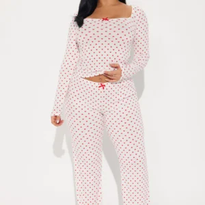 Love You Forever Ribbed Pj Pants Set - Image 1