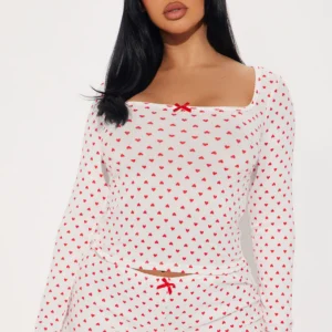 Love You Forever Ribbed Pj Pants Set - Image 2