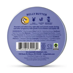 Badger Belly Butter w/ Cocoa Butter & Calendula 2 oz Tin - Image 4