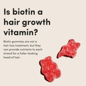 Hims & Hers Biotin Builder Gummy Vitamins with Vitamins B12 and B6, Vitamin D, Gluten Free, No Artificial Sweeteners or Flavors, Wild Cherry Flavor - Image 4