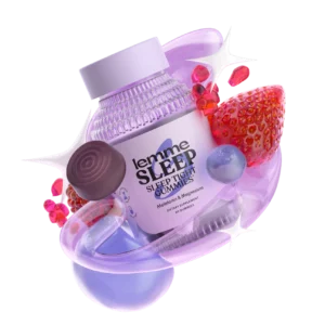 Lemme Sleep Gummies with 5mg Melatonin Elderberry Magnesium L-Theanine Chamomile and Lavender Drug-Free Nighttime Sleep Aid Vegan Gluten Free Gelatin Free Non GMO Berry Flavored 60 Count - Image 6