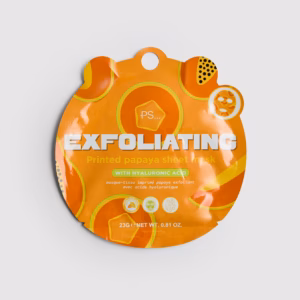 Exfoliating Printed Papaya Sheet Mask