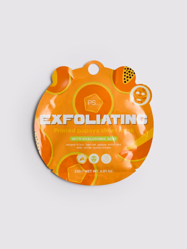 Exfoliating Printed Papaya Sheet Mask