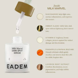 Eadem Milk Marvel Dark Spot Serum, Vitamin C Face Serum Infused with Niacinamide, Dark Spot Remover for Face and Body, Natural Dark Spot Corrector for Skin Care, 1 Oz - Image 5