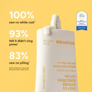 innisfree Daily UV Defense Invisible Korean Sunscreen Lotion Broad Spectrum SPF 50+ PA++++, Size: 1.69 Oz - Image 8